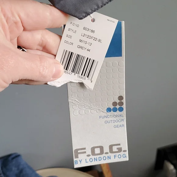 F.O.G. by London Fog, gray coat, size medium (10-12) - Picture 3 of 12
